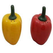 2 Capsicum Dining Table Cruet Set with Stand for Salt Pepper and Seasoning