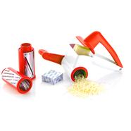 2 in 1 Multi Purpose Rotary Drum Dry Cheese Grater Fruit Slicer (Multicolor)