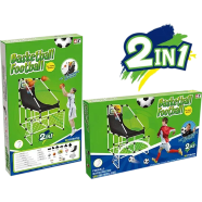 2 in 1 indoor outdoor football soccer goal basketball ring stand for kids