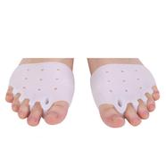 2pcs/Pair Silicone Comfortable Toe Braces 5-holes Toe Separators Hallux Valgus Straightener Orthodontic Foot Toe BracesFoot Care