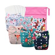 2pcs pad Attach Washable Cloth Diaper Pant for Baby-( 0-24 month ) 1pcs - (Any Design ) 