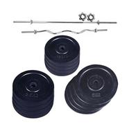 35 Kg Black Weight Plate Set Combo - Home Gym Combo