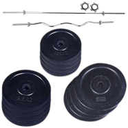 35 Kg Black Weight Plate Set Combo - Home Gym Combo icon