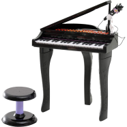 37 Keys Electric Musical Piano Sounds of Nature Keyboard Toy for kids with Microphone and Chair for Boys and Girl Children (88022B) -124135650