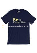 Be Productive T-Shirt - M Size (Navy Blue Color)