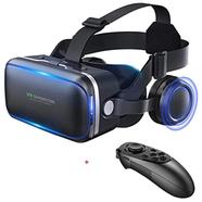 3D Glasses Box VR Headset Shinecon G04E Helmet Virtual Reality Goggles With Headphone PK BOBOVR Z4 For 4.7-6.5 Phone image
