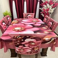 3D Print Premium Dining Table Cloth And Chair Cover Set 7 in 1