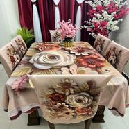 3D Print Premium Dining Table Cloth and Chair Cover Set 7 in 1