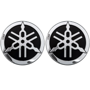 3D Yamaha Motorcycle Logo Tank Decal Emblem Self-Adhesive - 2 Pcs icon
