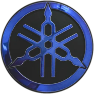 3D Yamaha Motorcycle Logo Tank Decal Emblem Self-Adhesive - 1 Pcs image