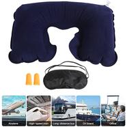 3 In 1 Travel Neck Pillow Set - Navy Blue