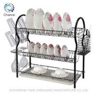 3 LAYER STAINLESS STEEL DISH DRAINER - Multicolor