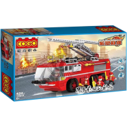 424 PCS COGO City Fire Fighter Building Brick Blocks Toys Educational DIY LEGO Set