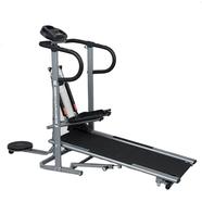 4-In-1 Manual Treadmill With Stepper High Quality And Strong Steel Frame - Gym Equipment (43kg)Dumbbell