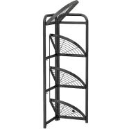 4 Layer Multipurpose Corner Shelf – Easy to Assemble and Durable 