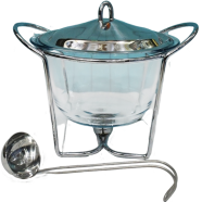 4 Liter Stainless Steel Soup Serving Dish with Warmer BK1008 icon