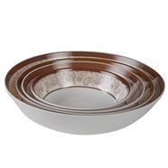 Italiano 4 Pcs Bowl Set-Golden Leaf - 859361