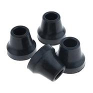  5/8 Inch 16mm Safety Soft Replacement Rubber Tip Cane for Walking Stick Crutches - 4 Pieces