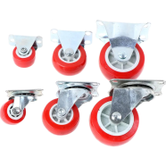 4 pcs Heavy Duty 50mm 2 Inch Rubber Wheel Swivel Castor Wheels Trolley Caster Brake Set of castor icon