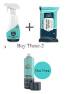 Buy 1 Dr. Rhazes 7 Day Surface Shield Trigger (500 ml) 1 Dr. Rhazes Antibacterial and Virucidal Wipes and get 1 Germ Kill Spray Foam (250ml) FREE
