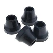 5/8 inch (16mm) Soft Replacement Rubber Tip for Walking Stick - Crutch Stability and Support - 4 Pcs