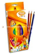 Atlas Junior Tri colour pencil - 12 colour