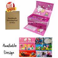 54 - Pieces Drawing Art Set in Paper Card Box for Kids image