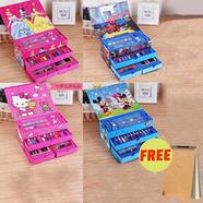 54 - Pieces Drawing Art Set in Paper Card Box for Kids - Free Handmade Drawing Pad A5 Size 20 Pages image