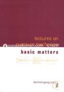 Lectures on Quantum Mechanics: Basic Matters