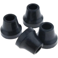 5/8 inch (16mm) Soft Replacement Rubber Tip for Walking Stick - Crutch Stability and Support - 4 Pcs icon