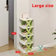 5Layers-New multi-functional household foldable shoe cabinet, home balcony toy foldable storage unit