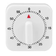 60 Minute Square Mechanical Multi Purpose Timer - White