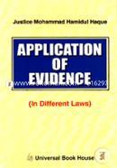 Application Of Evidence (In Different Laws)