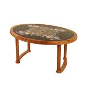 TEL 6 Seated Deluxe Table-Print S/W Flower (Pl/L) - 914709