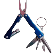 6 in 1 Micro Plier Tool Kit LED Flash Light Knife