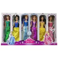 6 pcs Barbie Princess Doll set with Beautiful princess dress 30 cm doll