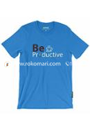 Be Productive T-Shirt - L Size (Royal Blue Color)