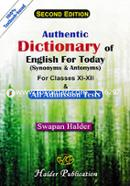 Authentic Dictionary English for Today (11th and 12th Class)