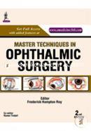 Master Techniques In Ophthalmic Surgery