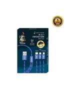 Teutons 3 in 1 USB Cable - Blue