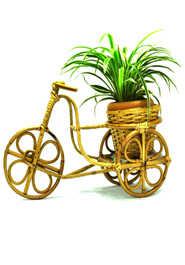 Rickshaw Plant Tob With LED Light (White) (PC-7207)