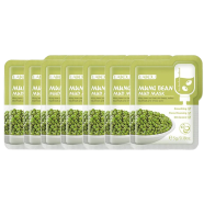 7pcs Mung Bean Face Cleansing Mud Peeling Acne Blackhead Treatment Mask Remover Contractive Pore Whitening Hydrating Care - Face Mask - Face Mask