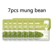 7pcs Mung Bean Face Cleansing Mud Peeling Acne Blackhead Treatment Mask Remover Contractive Pore Whitening Hydrating Care - Face Mask - Face Mask