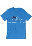 Be Productive T-Shirt - M Size (Royal Blue Color)