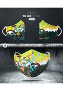 Fabrilife Premium 5 Layer Rider Kids Designer Edition Cotton Mask image