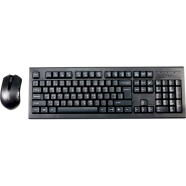A4TECH 3000N Black Wireless Keyboard and Mouse Combo with Bangla image