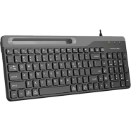 A4Tech FK25 Section -2 Compact Size Usb Multimedia Keyboard With Mobile Stand Black