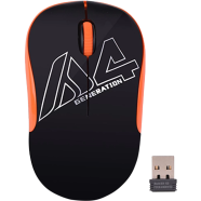 A4Tech G3-300N Optical Wireless Mouse (Black Orange)