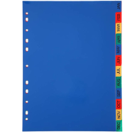 A4 File Dividers 10/12 Part Index Jan-Dec (1 Pack) icon