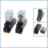 AC 220 Volt Coil 8 Pin DPDT Electromagnetic Power Relay with Base image